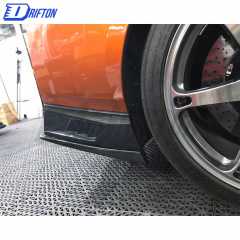 MY17 Varis Style Carbon Fiber Rear Splitter Spats Air Shroud For Nissan R35 GTR 2017-2019