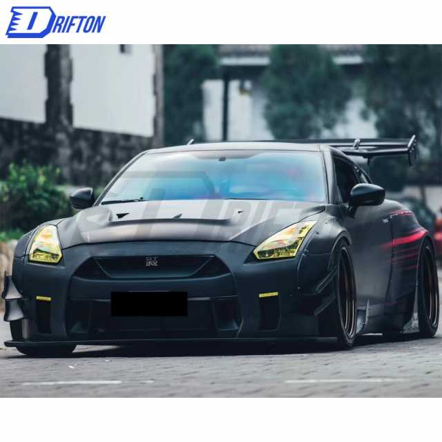 LB Performance V2 Style Glass Fiber Hood For Nissan GTR 2008-2016