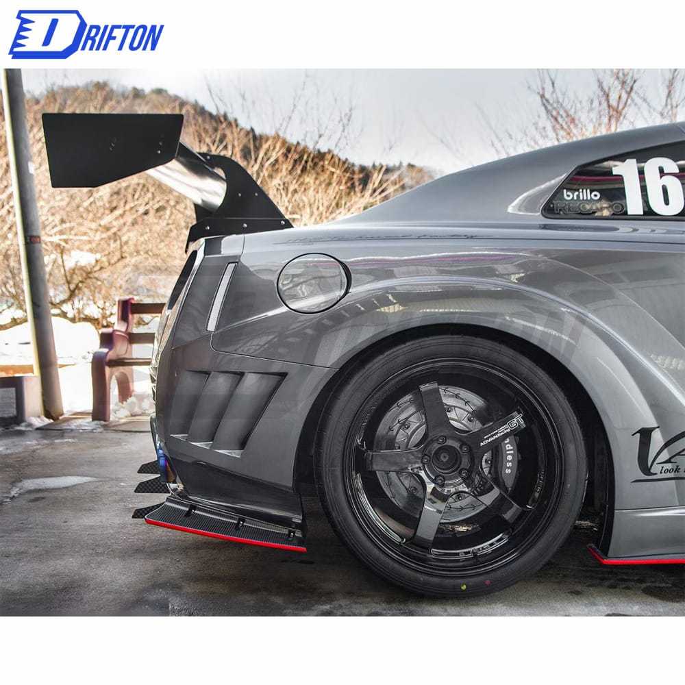 Varis Kamikaze Style Carbon Fiber Racing Swan GT Wing For Nissan R35 GTR 2008-2019
