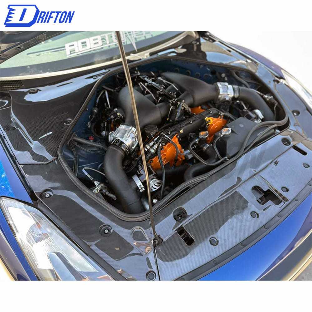 JDM Style Carbon Fiber Battery Cover For Nissan R35 GTR 2008-2019
