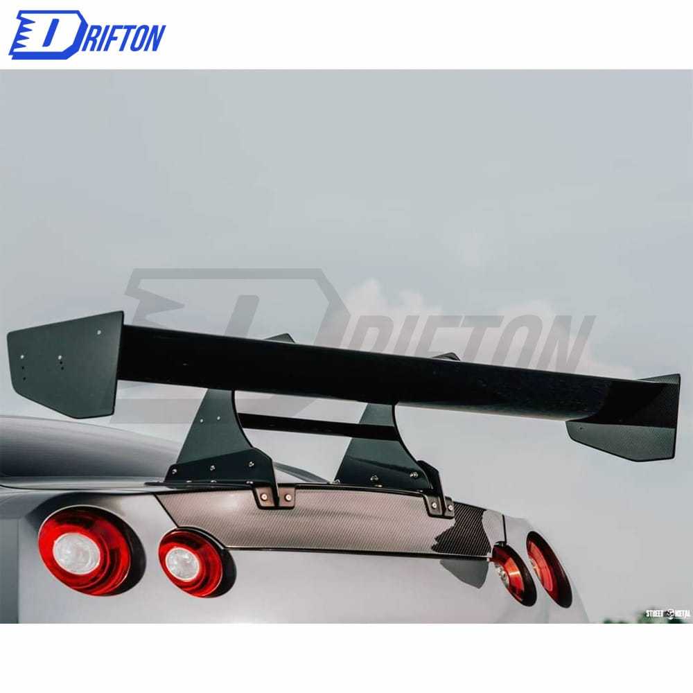 Varis Kamikaze Style Forged Carbon Fiber Racing Swan GT Wing For Nissan R35 GTR 2008-2019