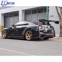 Varis Kamikaze Style Carbon Fiber Racing Swan GT Wing For Nissan R35 GTR 2008-2019
