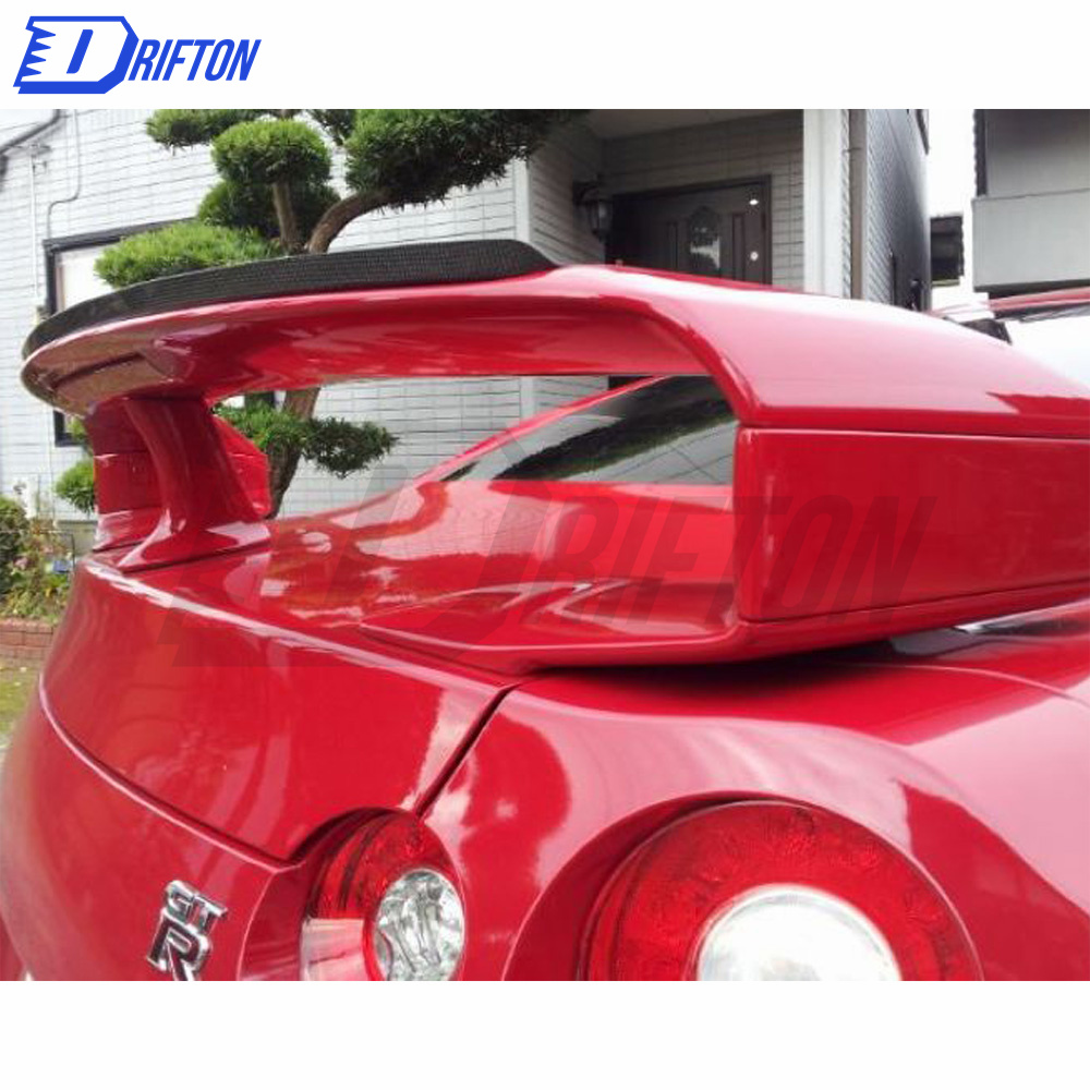 Carbon Fiber Rear Spoiler Raiser Kit For Nissan R35 GTR 2008-2016