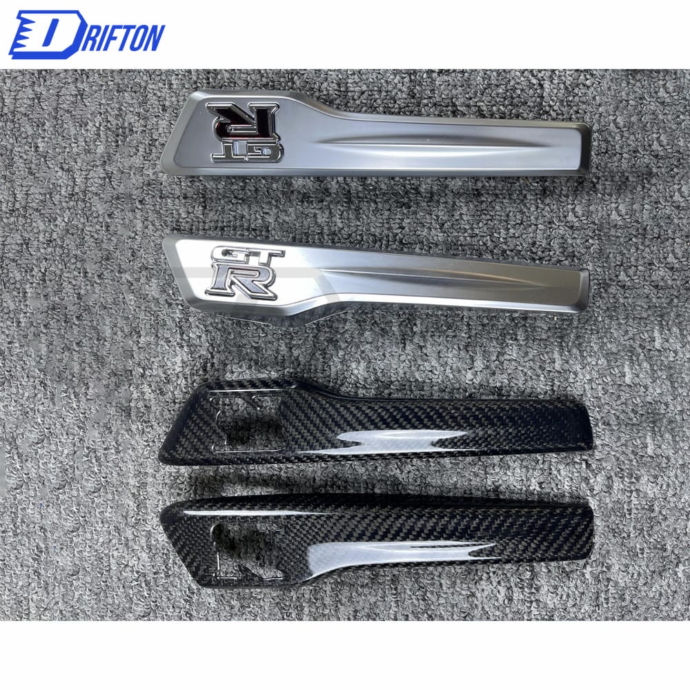 MY17 Style ABS Fender Emblem & Dry Carbon Fiber Emblem Cover For Nissan R35 GTR 2008-2019