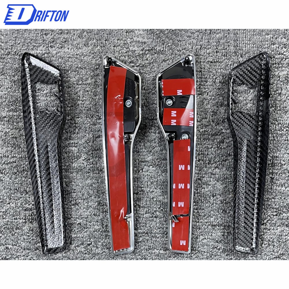 MY17 Style ABS Fender Emblem & Dry Carbon Fiber Emblem Cover For Nissan R35 GTR 2008-2019