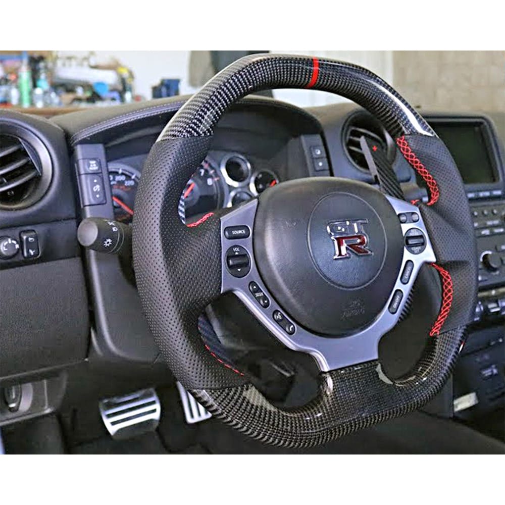 Customzie Carbon Fiber Steering Wheel (alcantara) For Nissan R35 GTR 2008-2016
