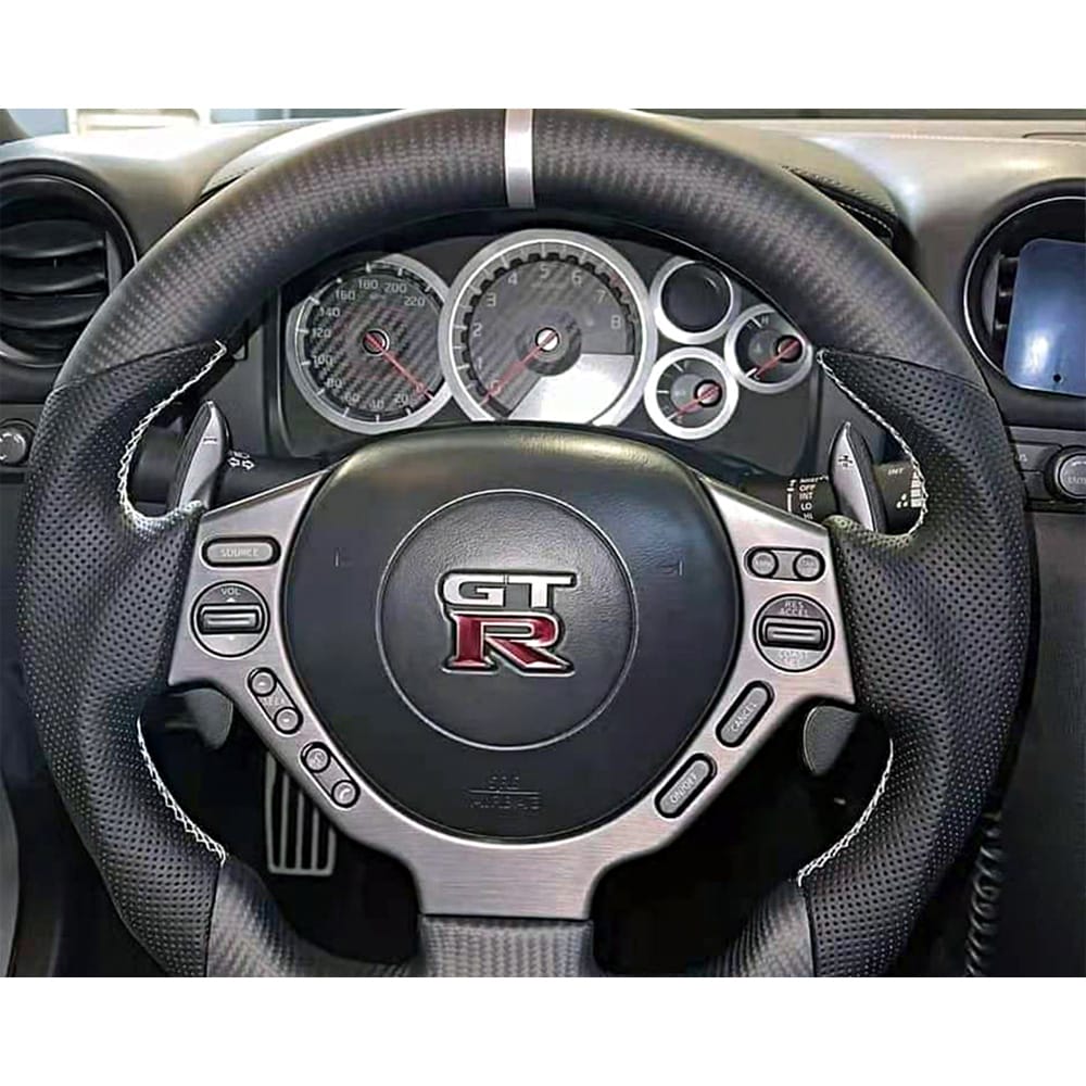 Customzie Carbon Fiber Steering Wheel (alcantara) For Nissan R35 GTR 2008-2016