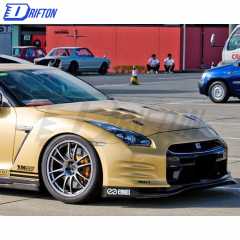 Topsecret Style Half Carbon Fiber Front Bumper For Nissan R35 GTR 2008-2011