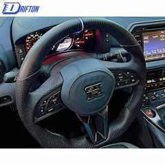 Customize Style Carbon Fiber Steering Wheel With Center Trim For Nissan R35 GTR 2017-2019