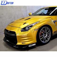 Topsecret Style Half Carbon Fiber Front Bumper For Nissan R35 GTR 2008-2011