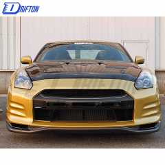 Topsecret Style Half Carbon Fiber Front Bumper For Nissan R35 GTR 2008-2011
