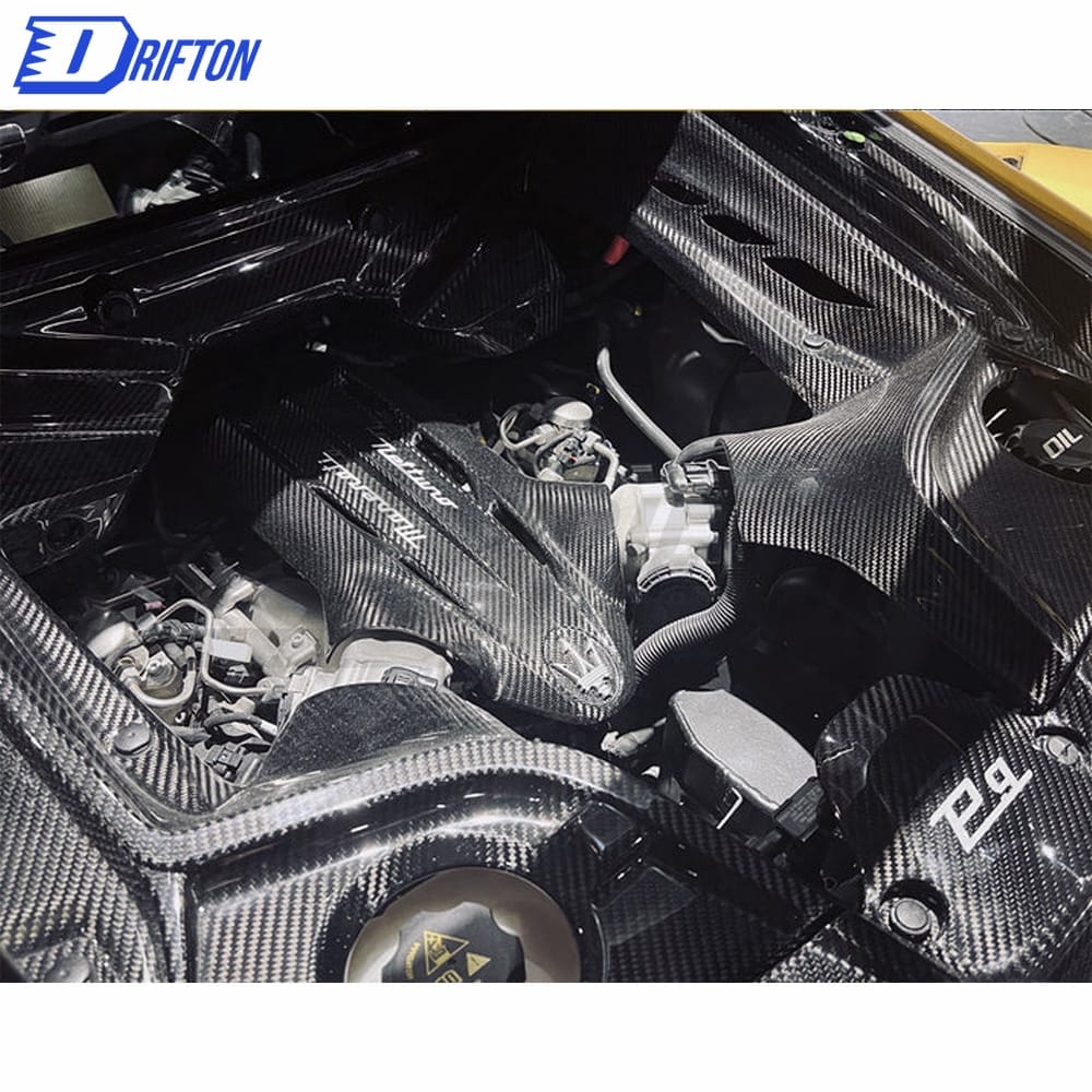 OEM Style Dry Carbon Fiber Middle Engine Bay Dress Up Kit (1 pcs) For Maserati MC20