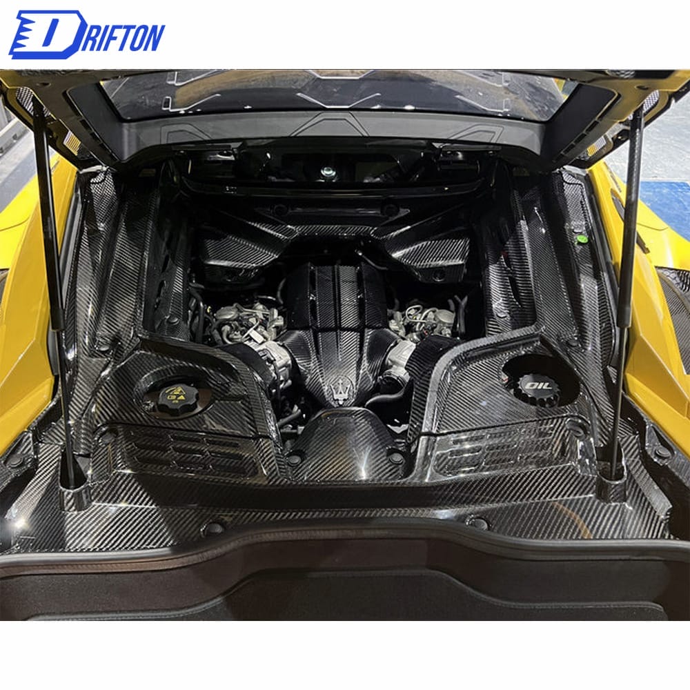 OEM Style Dry Carbon Fiber Middle Engine Bay Dress Up Kit (1 pcs) For Maserati MC20