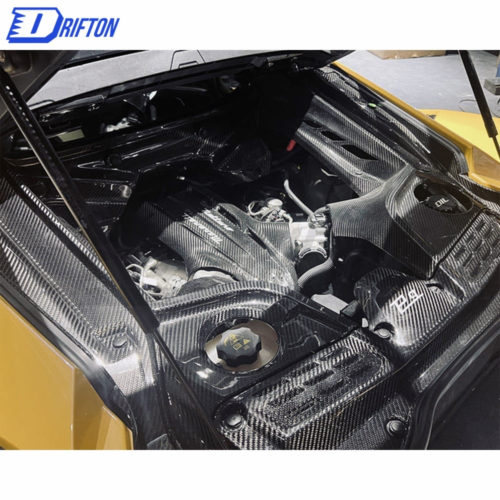 OEM Style Dry Carbon Fiber Middle Engine Bay Dress Up Kit (1 pcs) For Maserati MC20