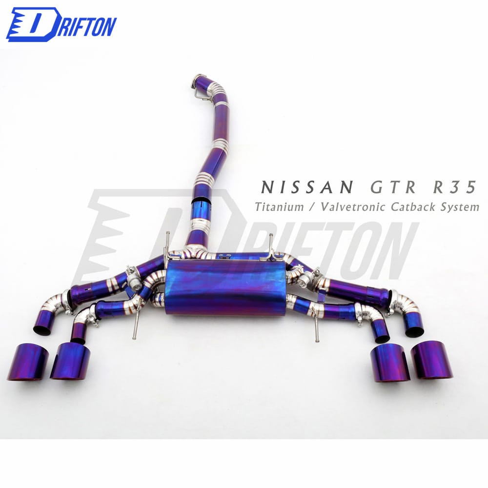 Titanium Valvetronic Muffler System For Nissan R35 GTR 2008-2016