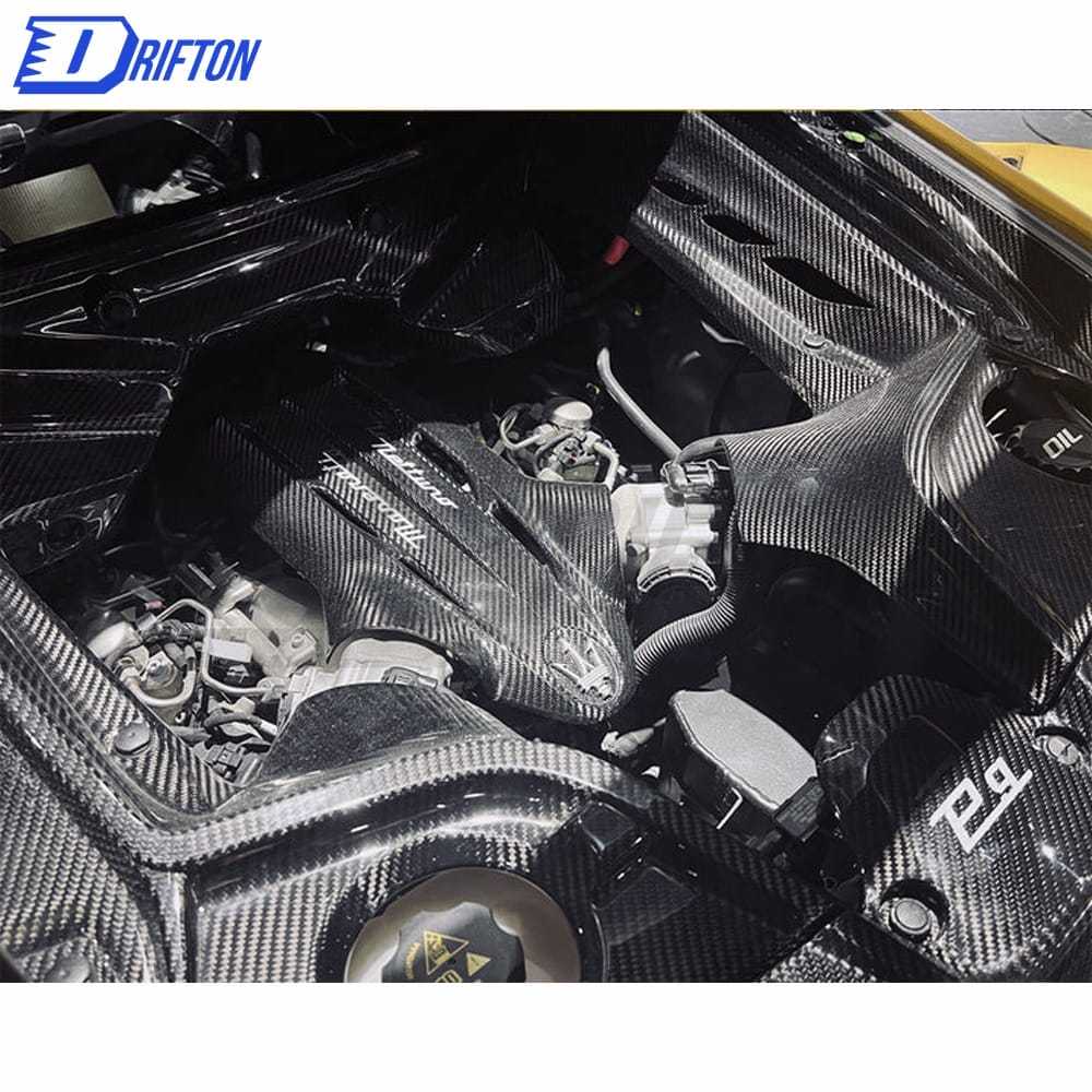 OEM Style Dry Carbon Fiber Middle Engine Bay Dress Up Kit For Maserati MC20