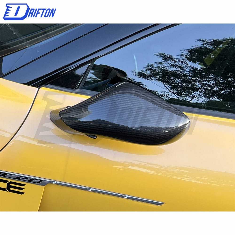 OEM Style Dry Carbon Fiber Mirror Cover (Replacement) For Maserati MC20