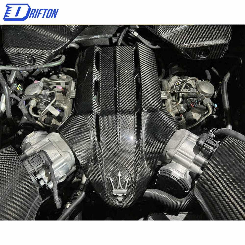 OEM Style Dry Carbon Fiber Middle Engine Bay Dress Up Kit For Maserati MC20