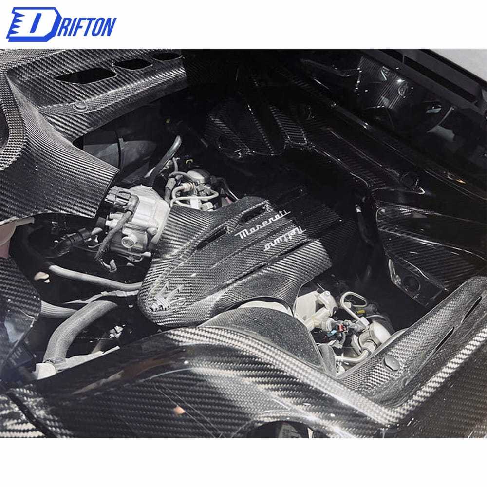 OEM Style Dry Carbon Fiber Middle Engine Bay Dress Up Kit For Maserati MC20