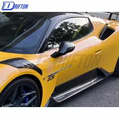 OEM Style Dry Carbon Fiber Mirror Cover (Replacement) For Maserati MC20