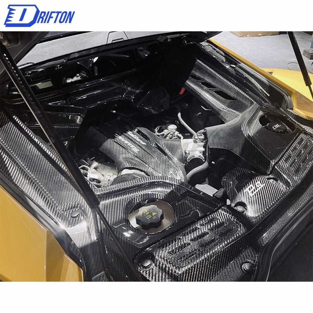 OEM Style Dry Carbon Fiber Middle Engine Bay Dress Up Kit For Maserati MC20