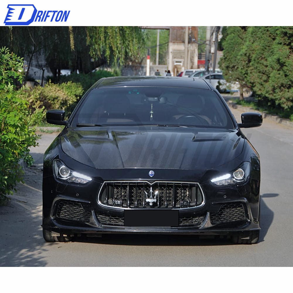 ASPEC Style Both Side Carbon Fiber Engine Hood For Maserati Ghibli 2014-2018