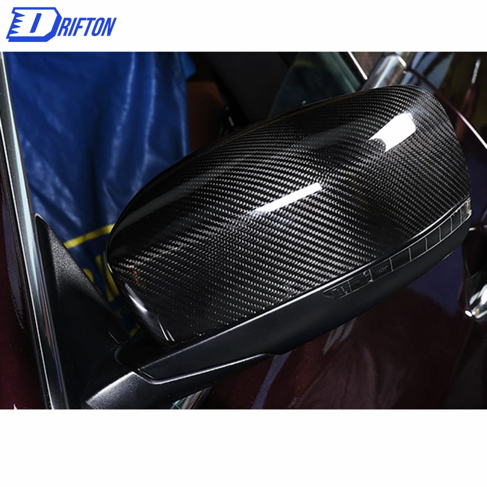 Dry Carbon Fiber Side Mirror Cover For Maserati Ghibli 2014-2018