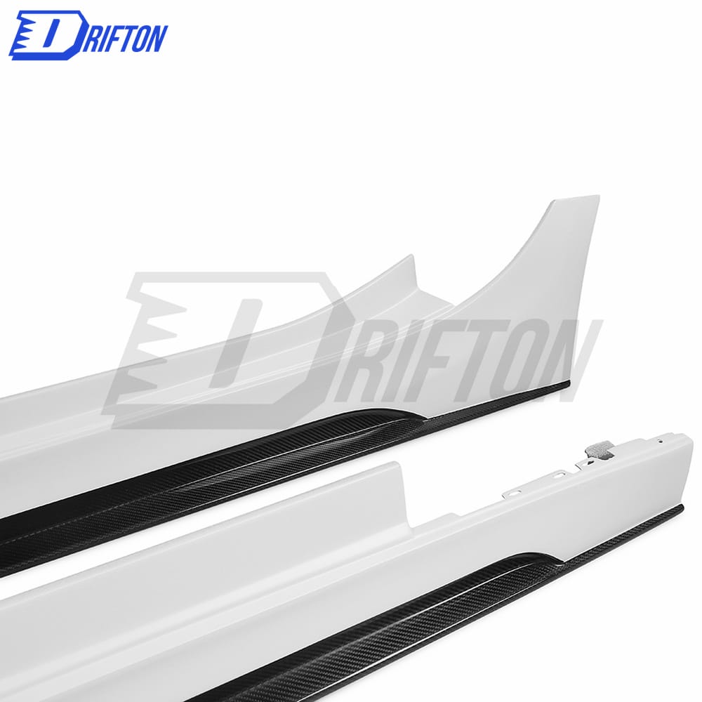 Paktechz Style Half Carbon Fiber Side Skirt For Maserati Ghibli 2014-2018
