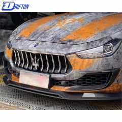 CMST Style Carbon Fiber Front Lip For Maserati Ghibli 2018-2021
