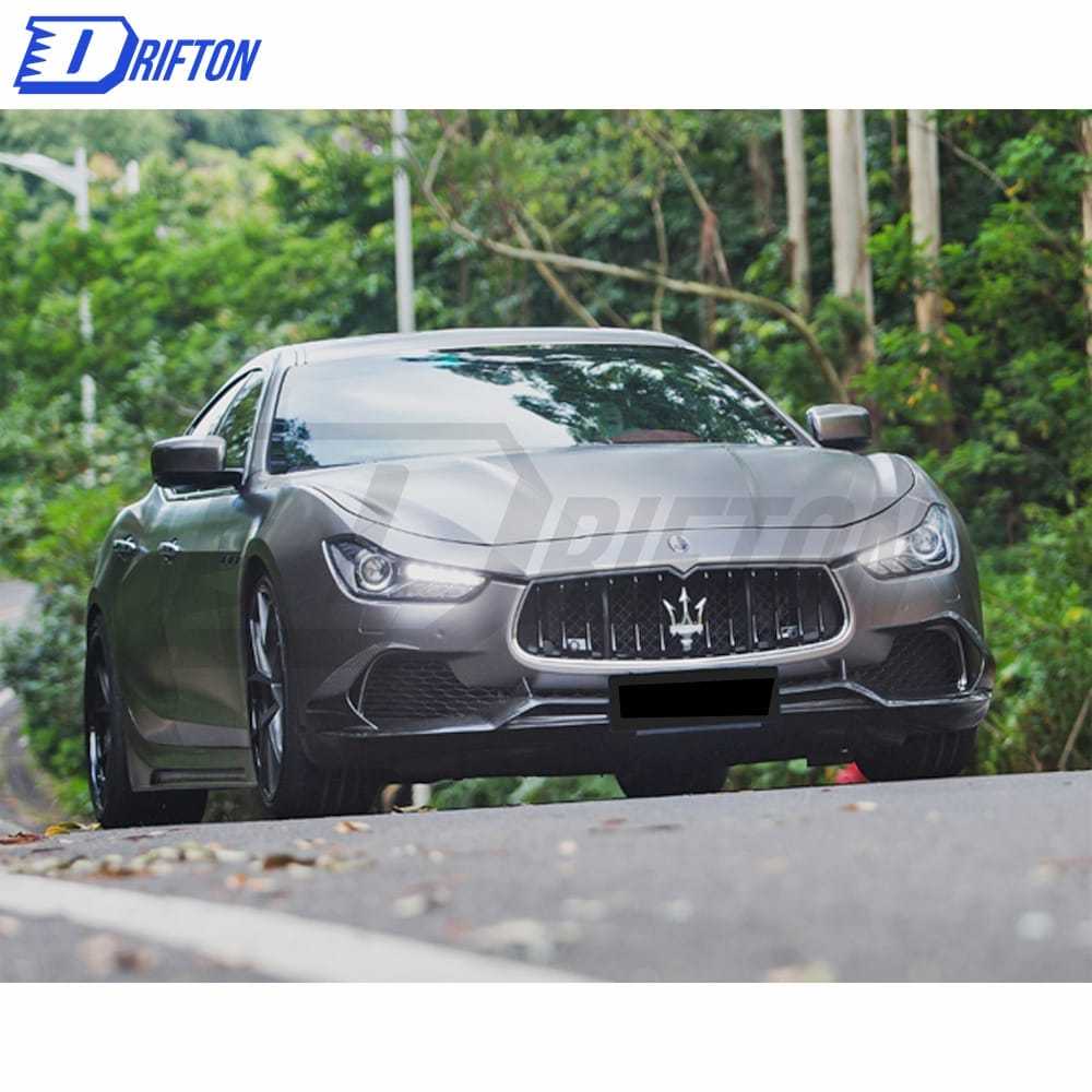 Paktechz Style Carbon Fiber Front Lip For Maserati Ghibli 2014-2017