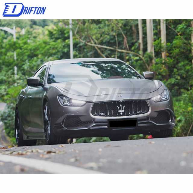 Paktechz Style Carbon Fiber Front Lip For Maserati Ghibli 2014-2017