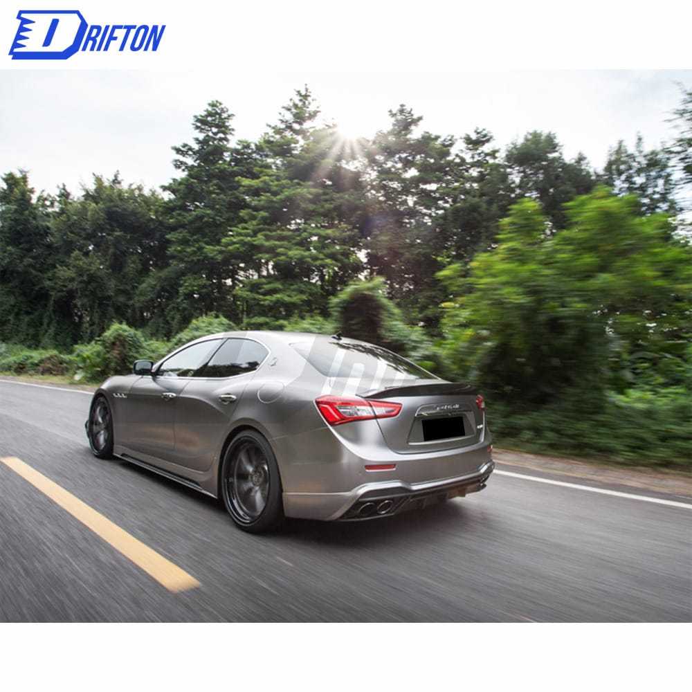 Paktechz Style Half Carbon Fiber Rear Diffuser For Maserati Ghibli 2014-2017