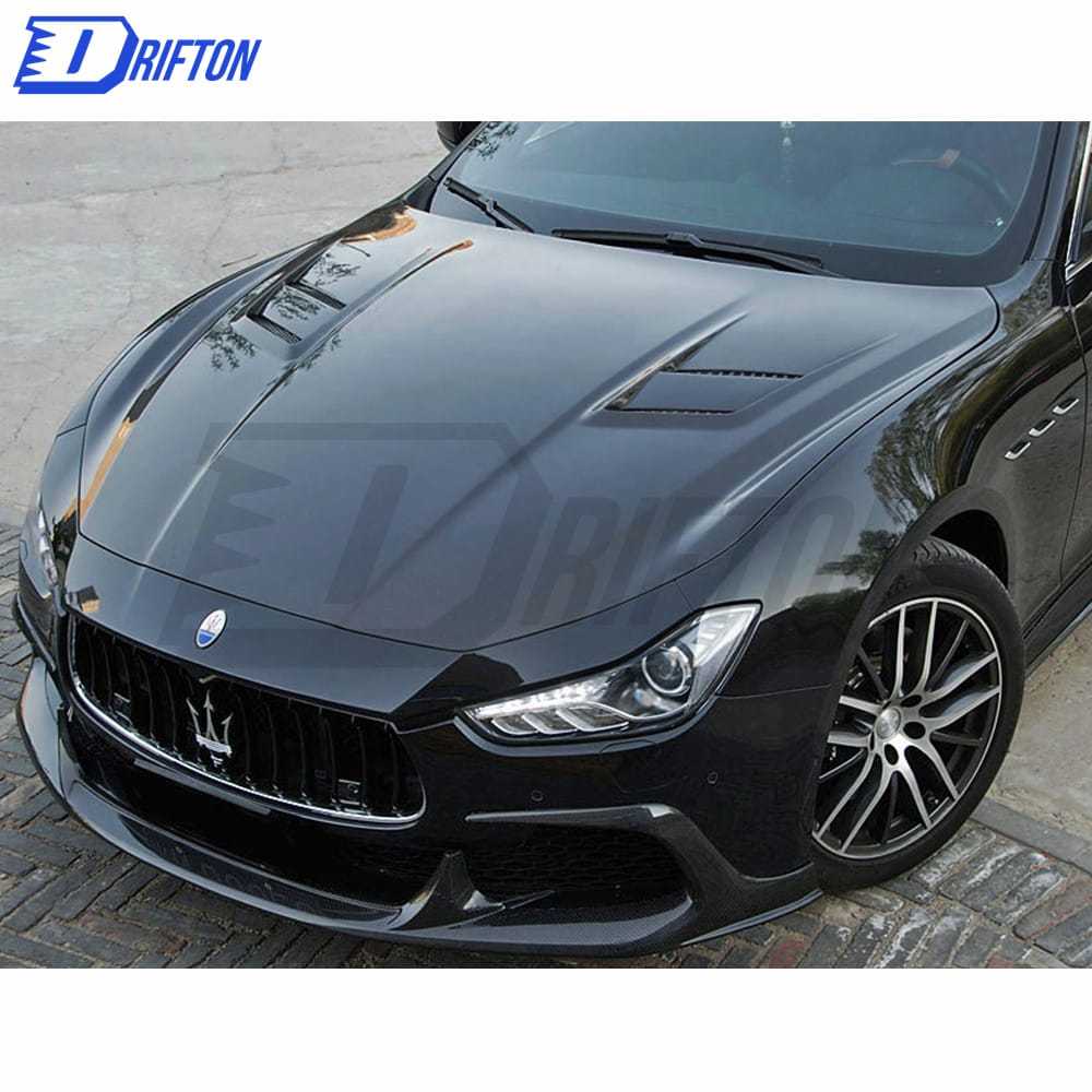 ASPEC Style Both Side Carbon Fiber Engine Hood For Maserati Ghibli 2014-2018