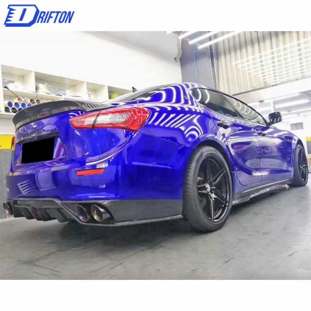CMST Style Carbon Fiber Rear Trunk Wing Spoiler For Maserati Ghibli 2014-2021