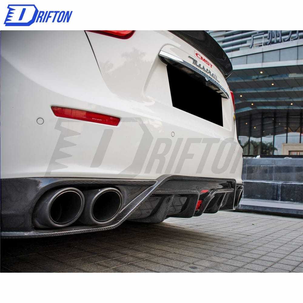 CMST Style Carbon Fiber Rear Diffuser For Maserati Ghibli 2014-2017