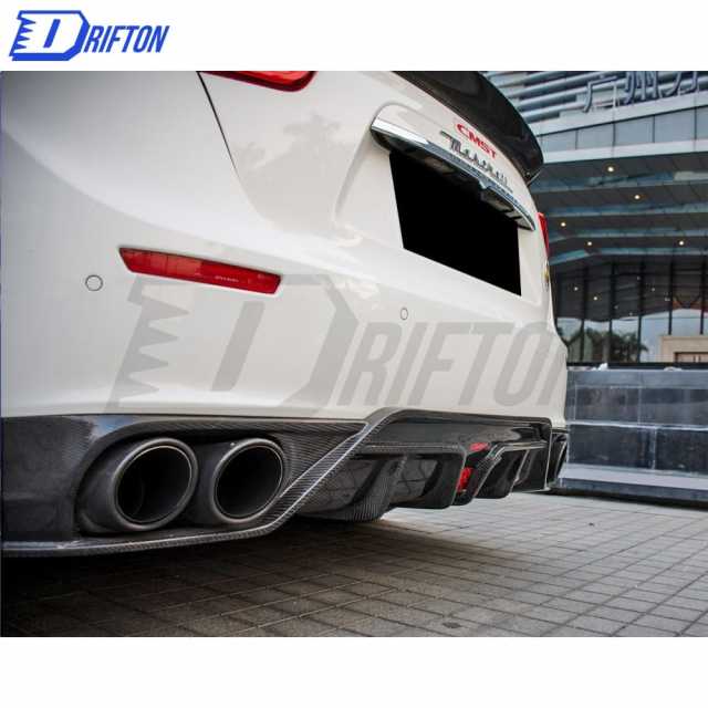 CMST Style Carbon Fiber Rear Diffuser For Maserati Ghibli 2014-2017