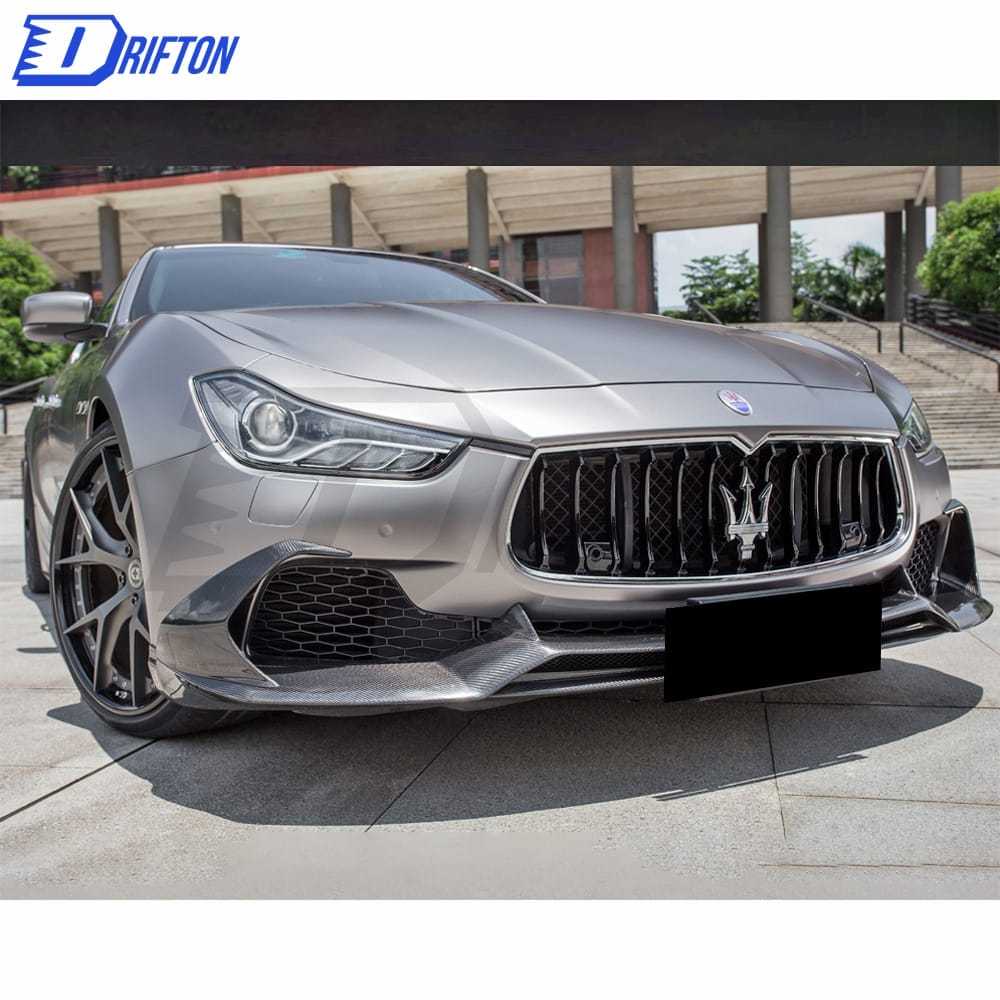 Paktechz Style Carbon Fiber Front Lip For Maserati Ghibli 2014-2017