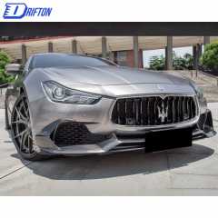 Paktechz Style Carbon Fiber Front Lip For Maserati Ghibli 2014-2017