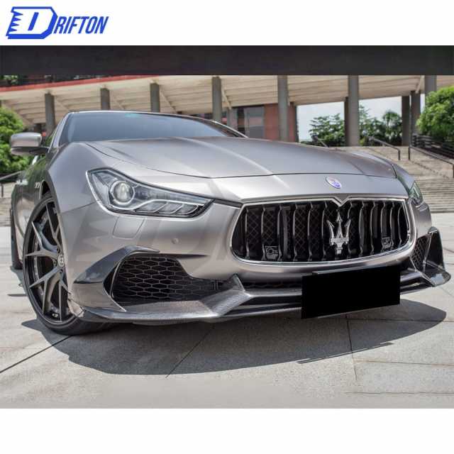Paktechz Style Carbon Fiber Front Lip For Maserati Ghibli 2014-2017