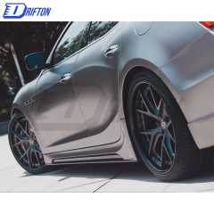 Paktechz Style Half Carbon Fiber Side Skirt For Maserati Ghibli 2014-2018