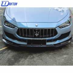 CMST Style Carbon Fiber Front Lip For Maserati Ghibli 2018-2021