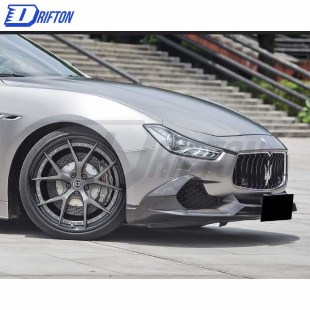 Paktechz Style Carbon Fiber Front Lip For Maserati Ghibli 2014-2017