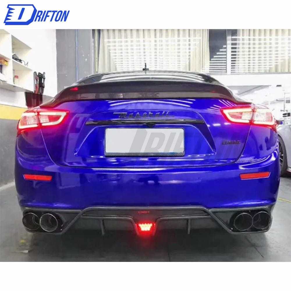 CMST Style Carbon Fiber Rear Trunk Wing Spoiler For Maserati Ghibli 2014-2021