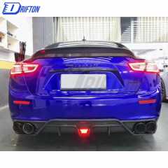 CMST Style Carbon Fiber Rear Trunk Wing Spoiler For Maserati Ghibli 2014-2021