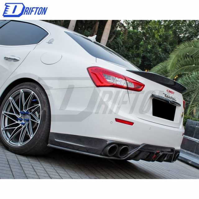 CMST Style Carbon Fiber Rear Trunk Wing Spoiler For Maserati Ghibli 2014-2021