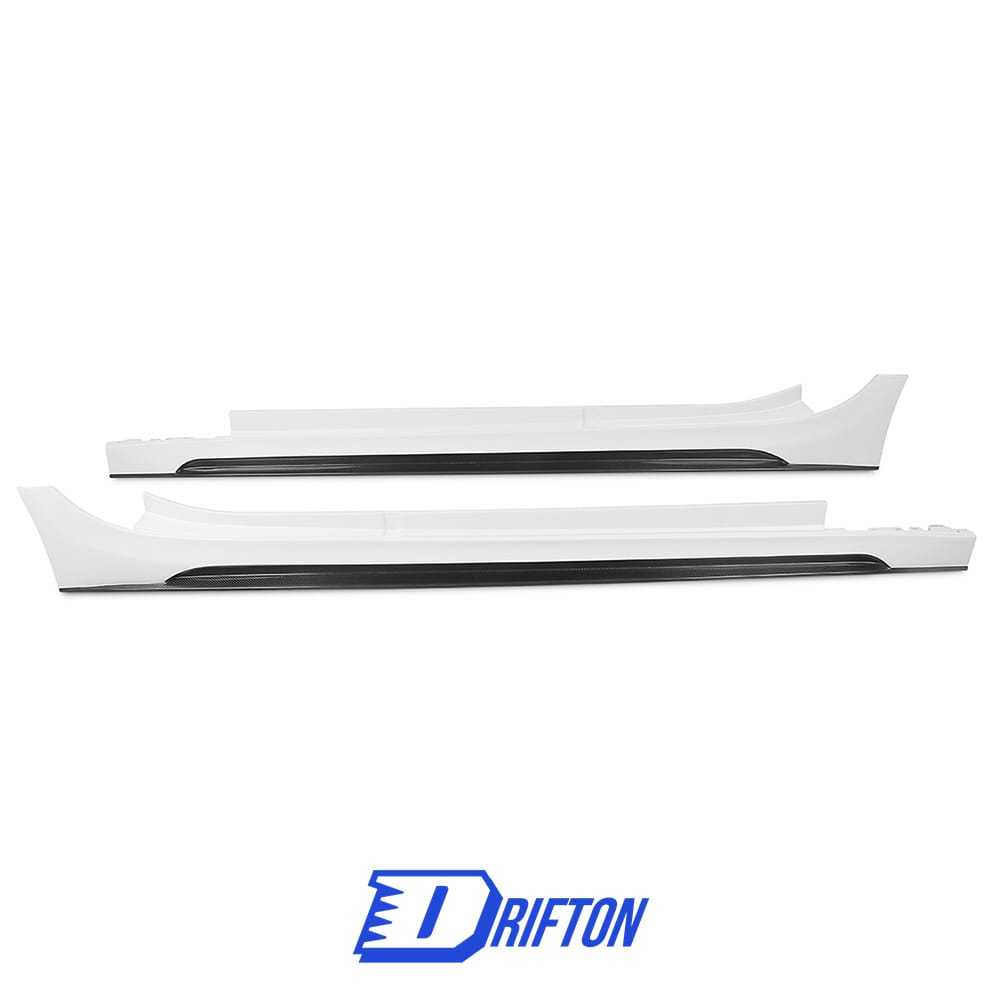 Paktechz Style Half Carbon Fiber Side Skirt For Maserati Ghibli 2014-2018