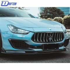 CMST Style Carbon Fiber Front Lip For Maserati Ghibli 2018-2021