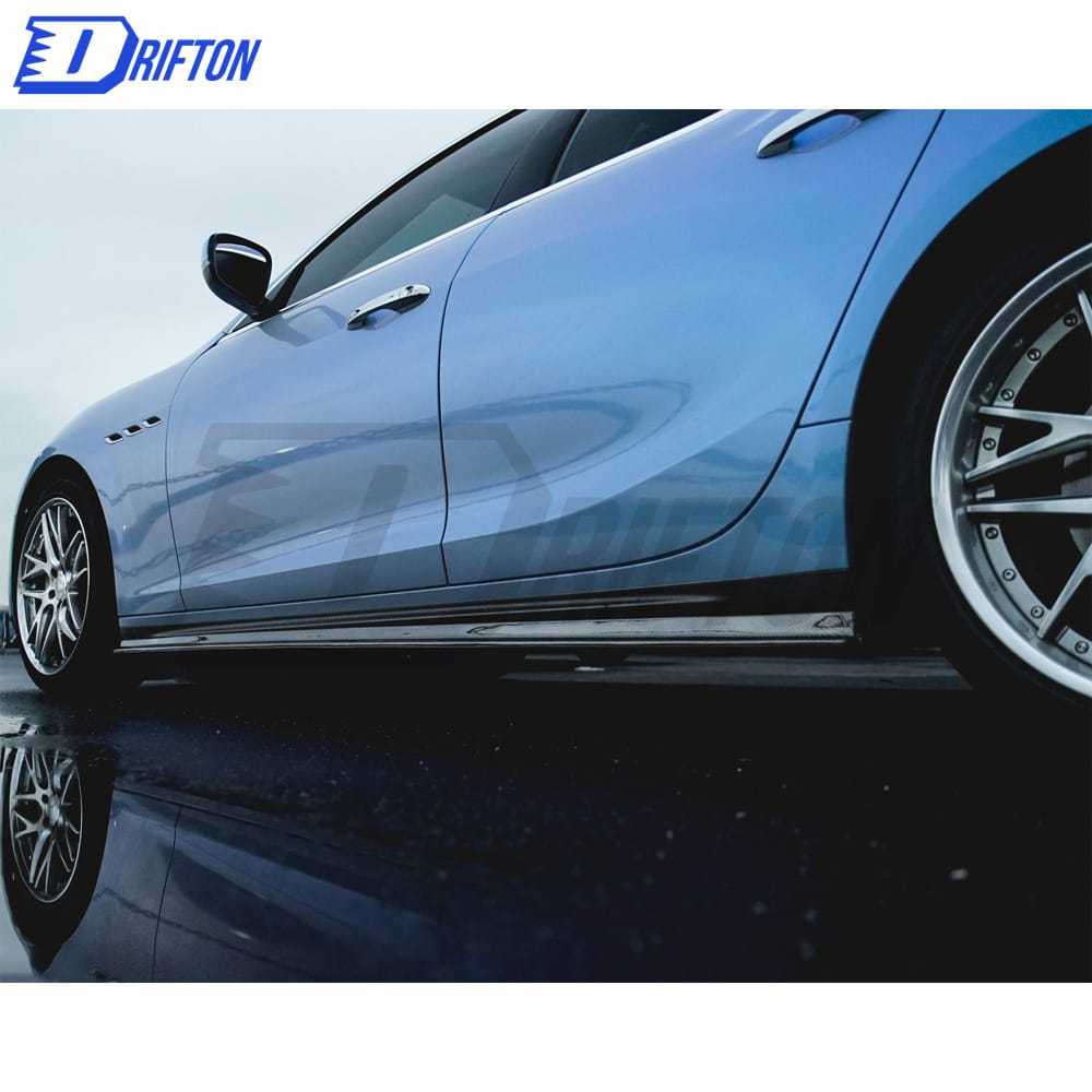 CMST Style Carbon Fiber Side Skirt For Maserati Ghibli 2018-2021