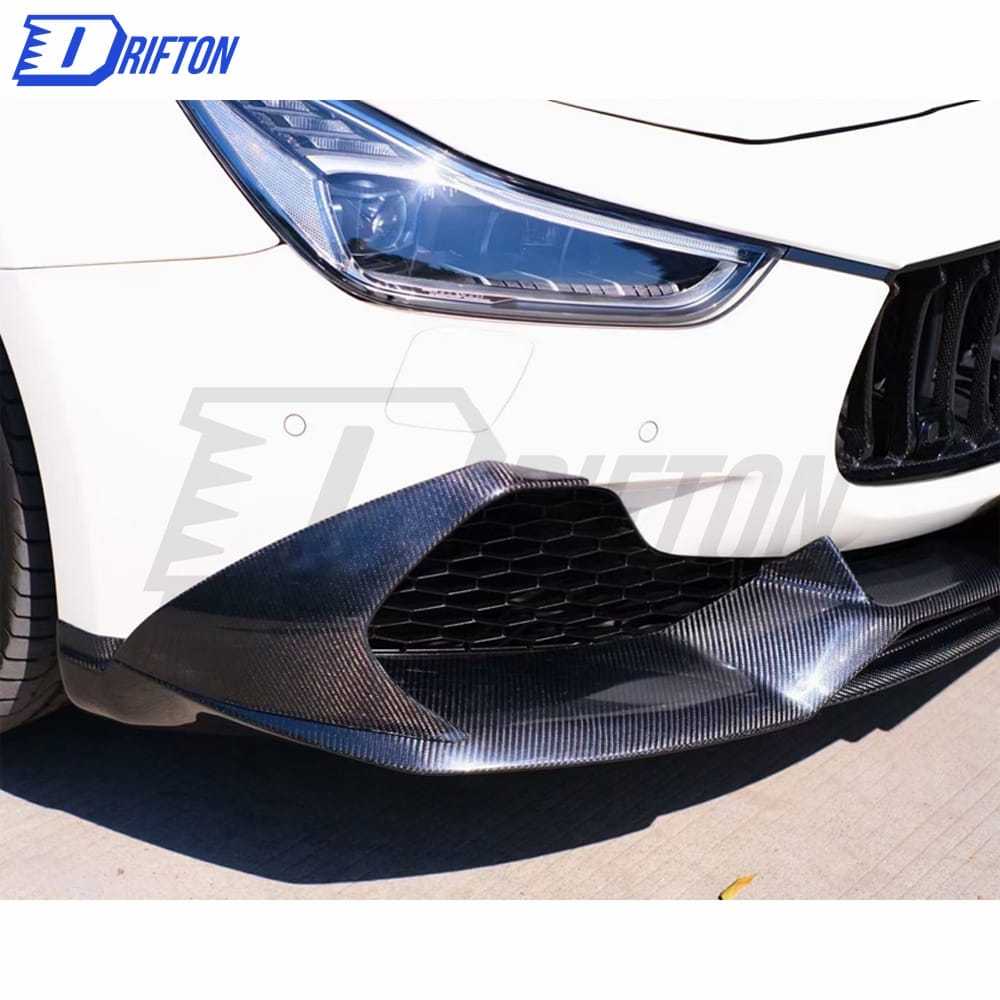 Paktechz Style Carbon Fiber Front Lip For Maserati Ghibli 2014-2017