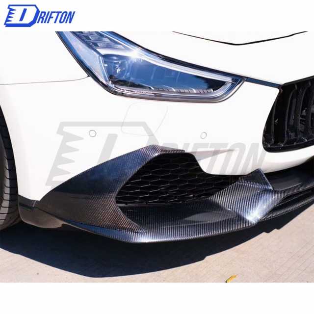 Paktechz Style Carbon Fiber Front Lip For Maserati Ghibli 2014-2017